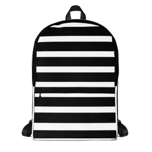 Blk Strip Backpack