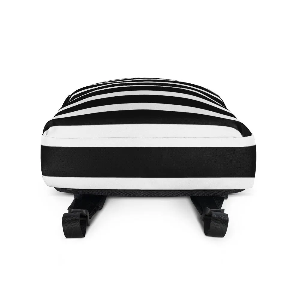 Blk Strip Backpack