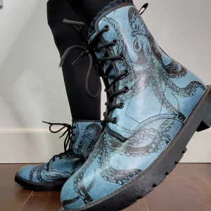 Blue Octopus Boots EU40 / Women's 9 Men's 7