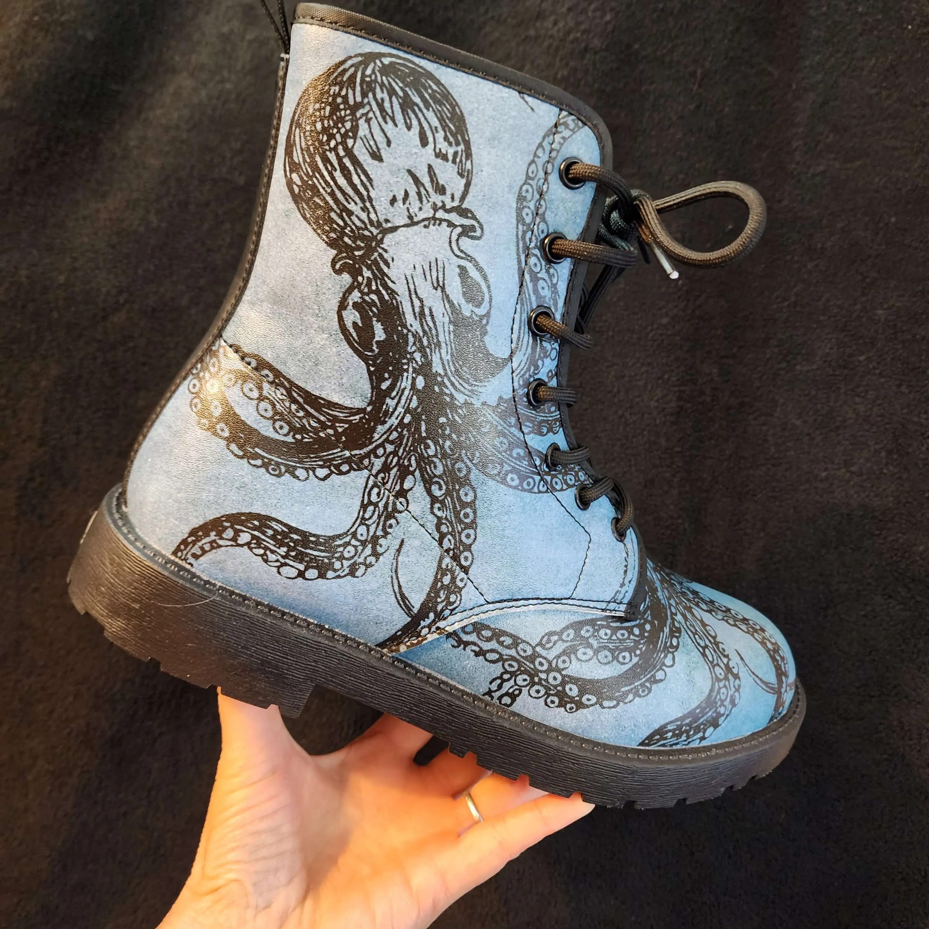 Blue Octopus Boots EU40 / Women's 9 Men's 7
