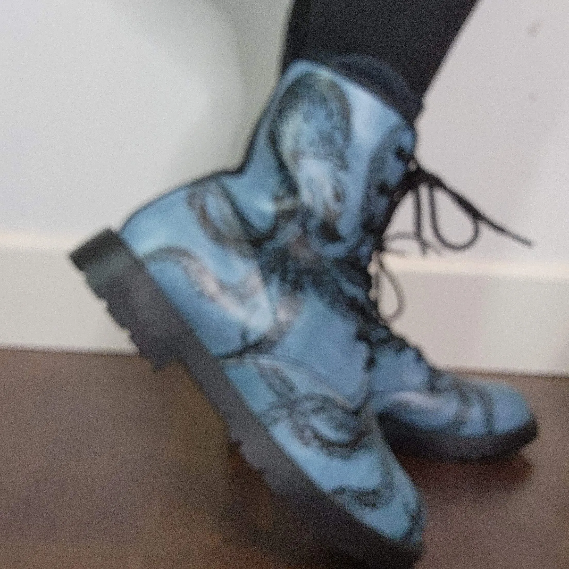 Blue Octopus Boots EU40 / Women's 9 Men's 7