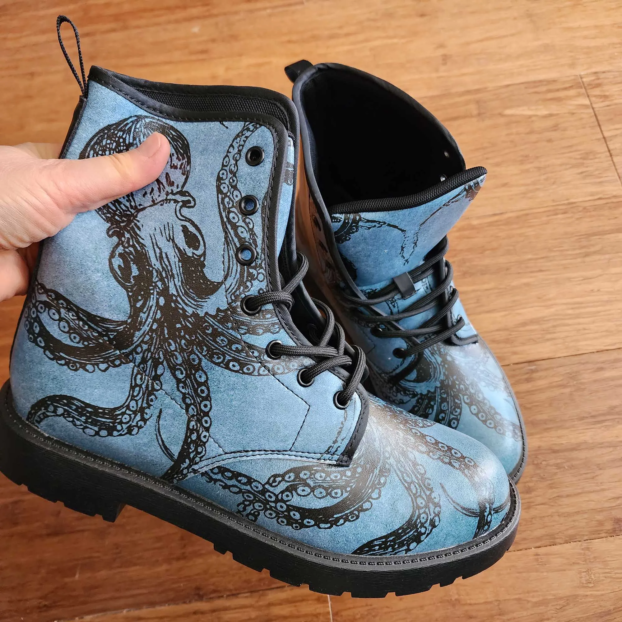 Blue Octopus Boots EU40 / Women's 9 Men's 7