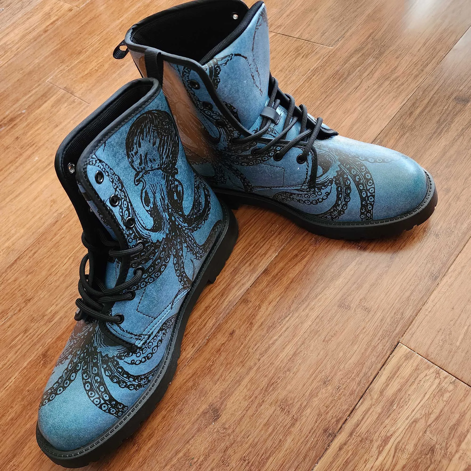 Blue Octopus Boots EU40 / Women's 9 Men's 7