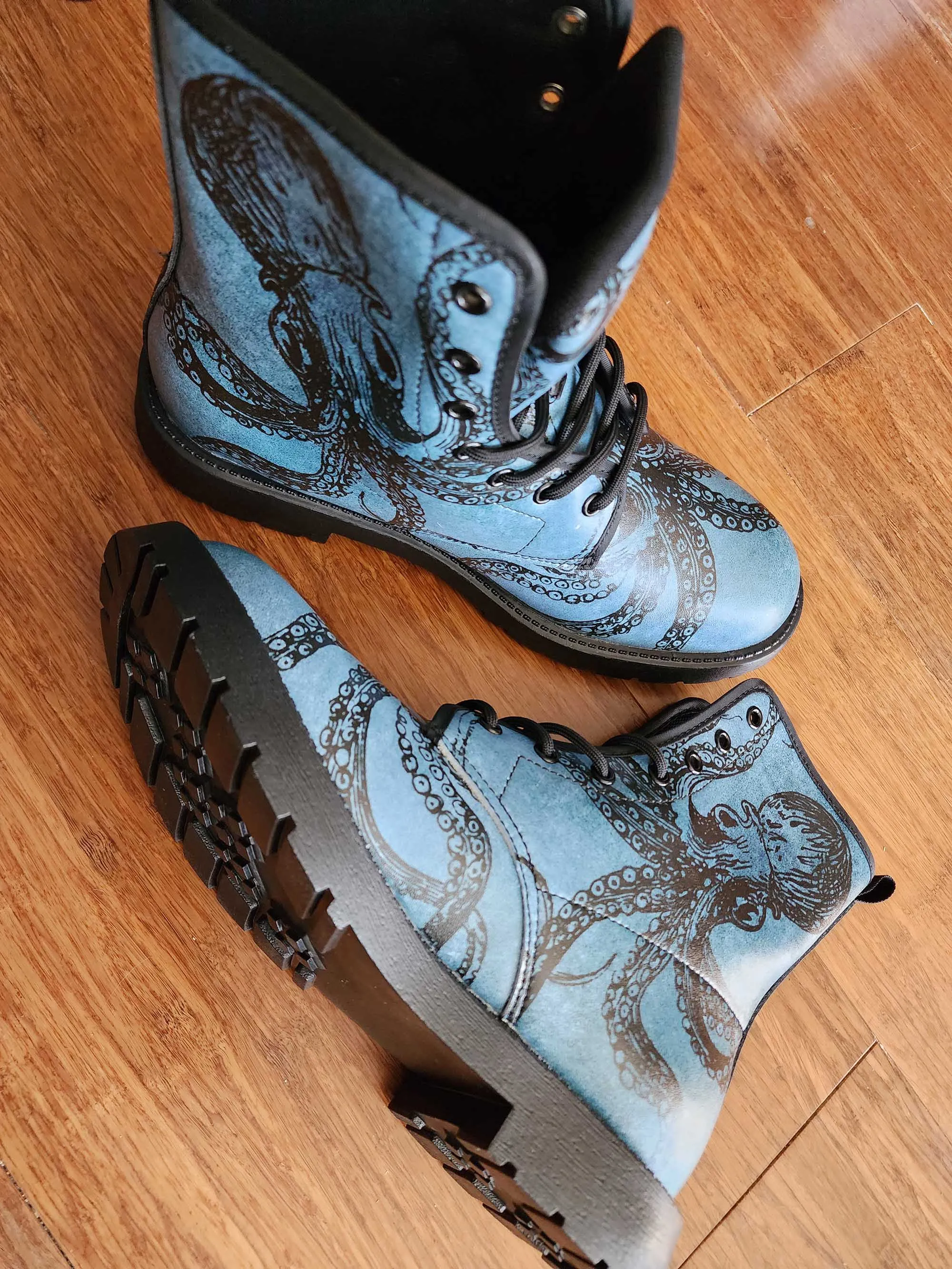 Blue Octopus Boots EU40 / Women's 9 Men's 7