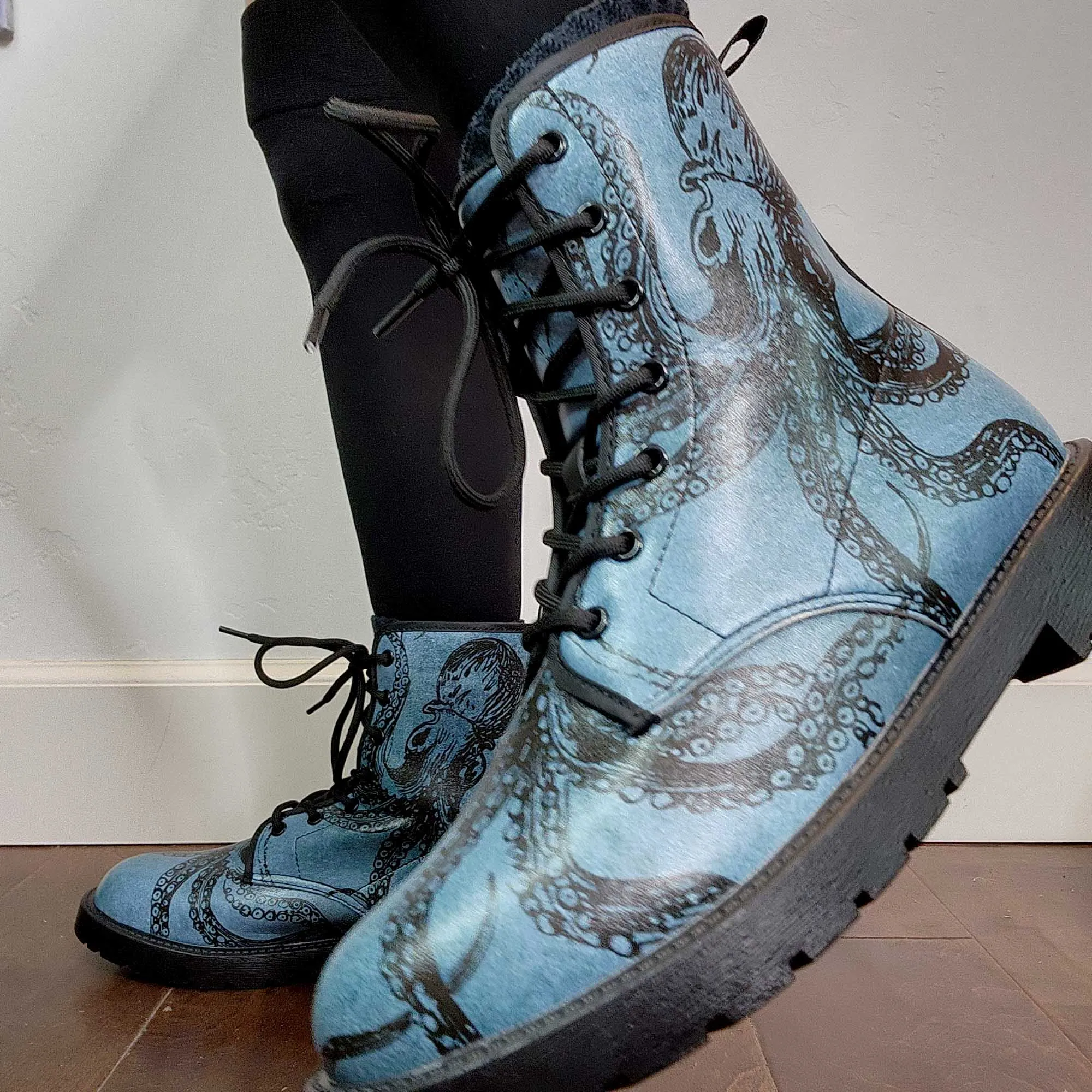 Blue Octopus Boots EU40 / Women's 9 Men's 7