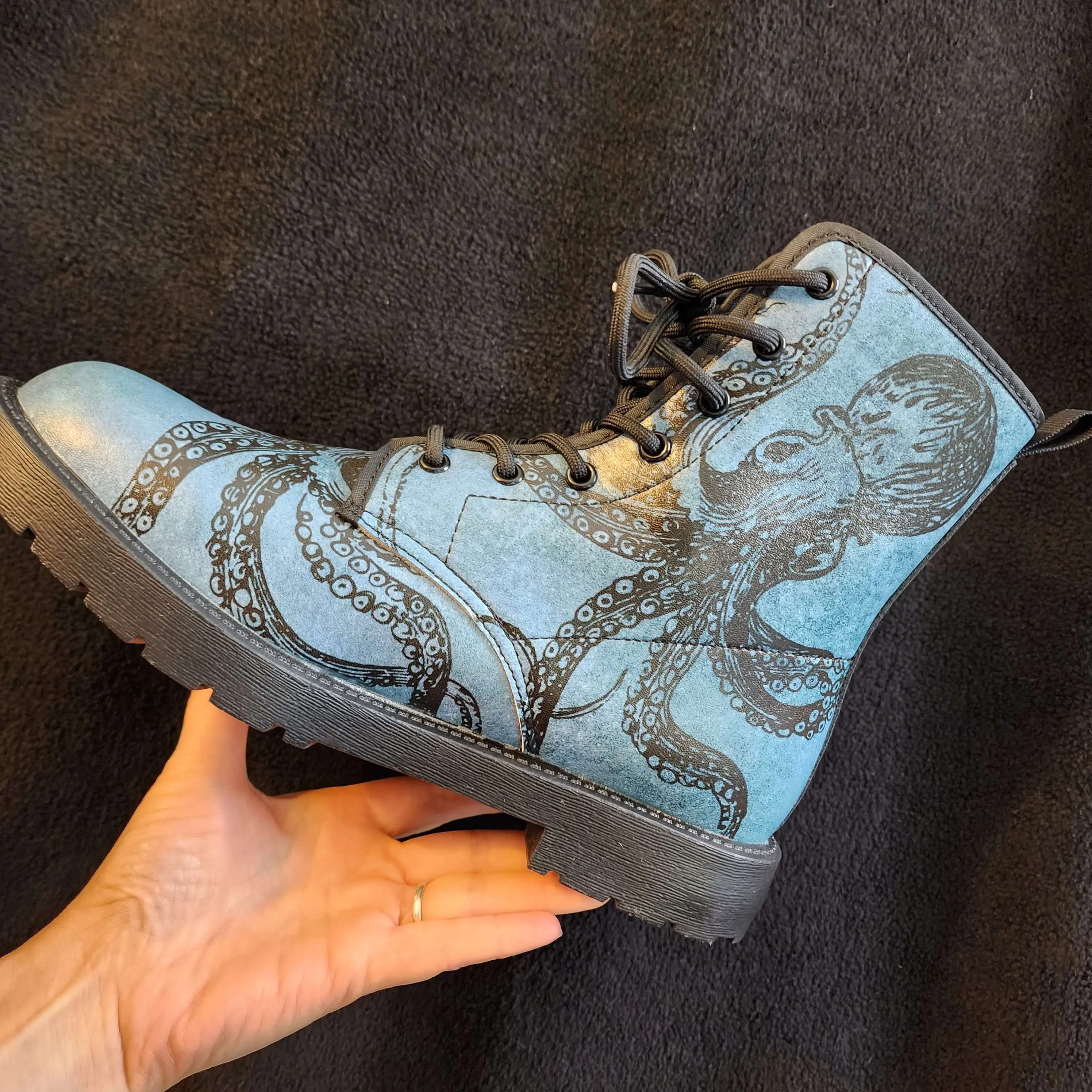 Blue Octopus Boots EU40 / Women's 9 Men's 7