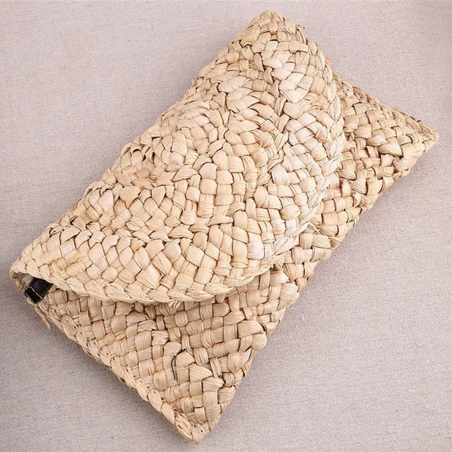 Boho Bamboo Beach Clutch