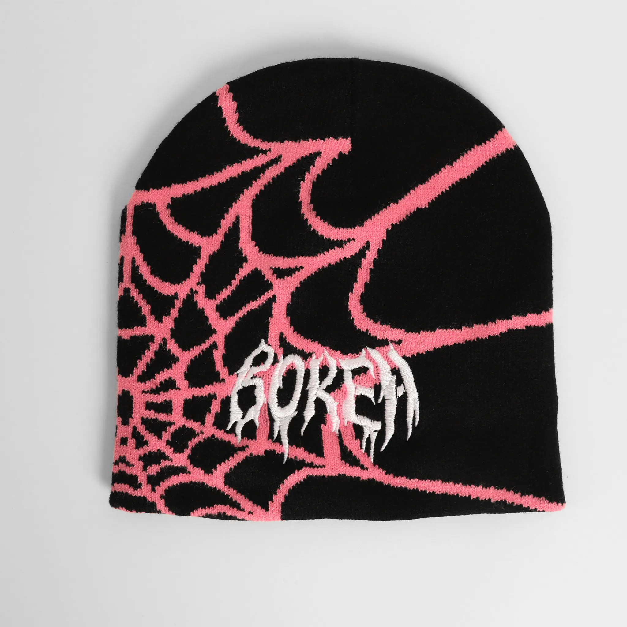Bokeh Brand Embroidered Spider Web Beanie
