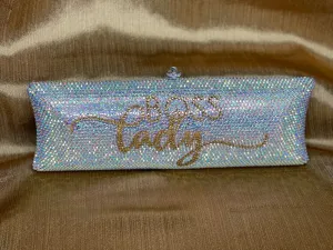 “BOSS LADY” CLUTCH SILVER/GOLD
