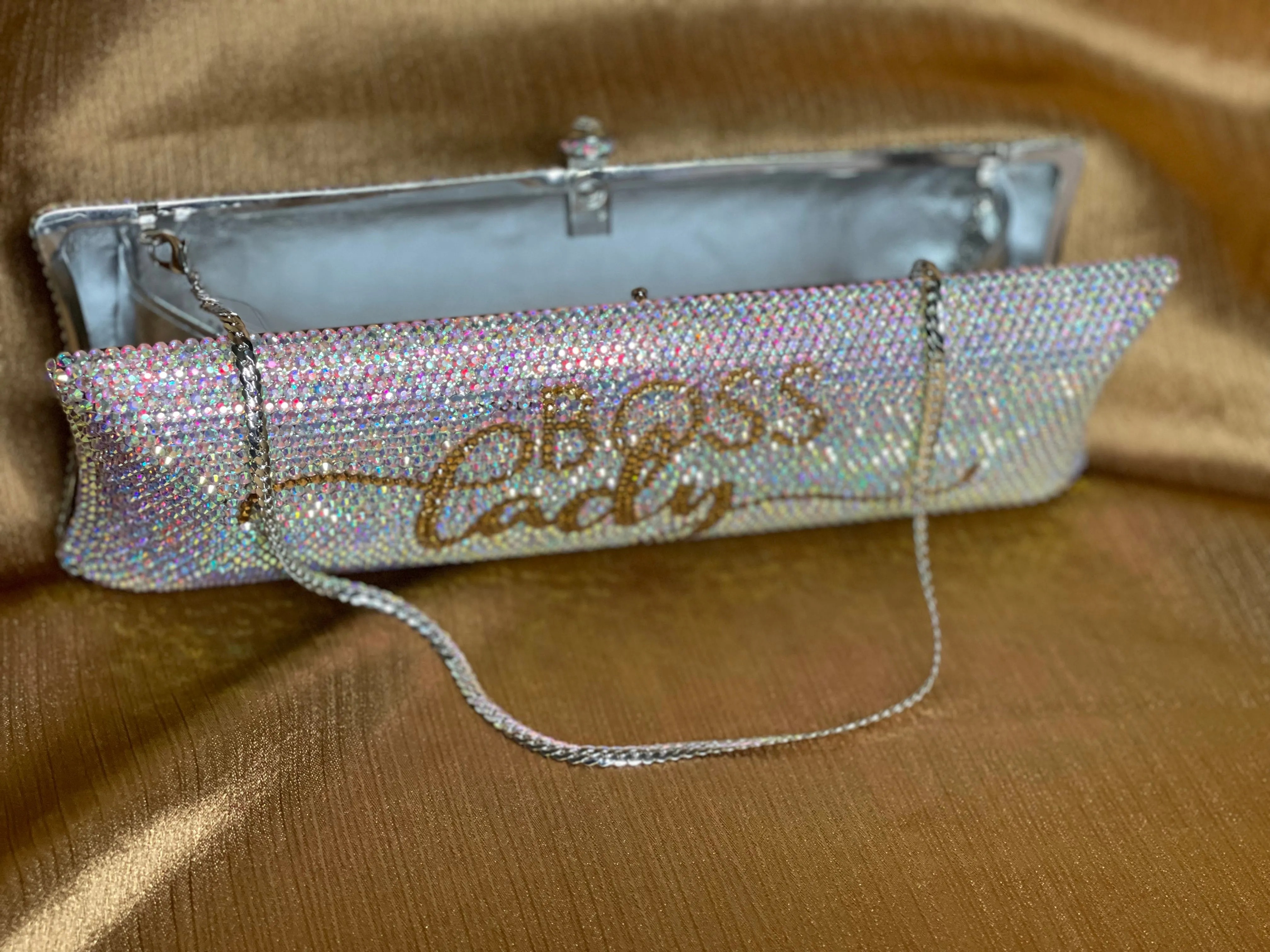“BOSS LADY” CLUTCH SILVER/GOLD
