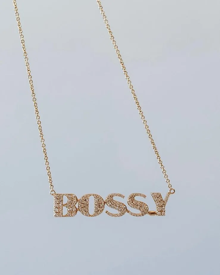 BOSS.Y Custom Nameplate Necklaces