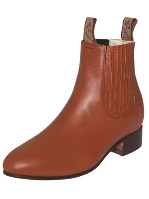 Botines Charros Clasicos de Piel Genuina para Hombre 'El Canelo' - ID: 227