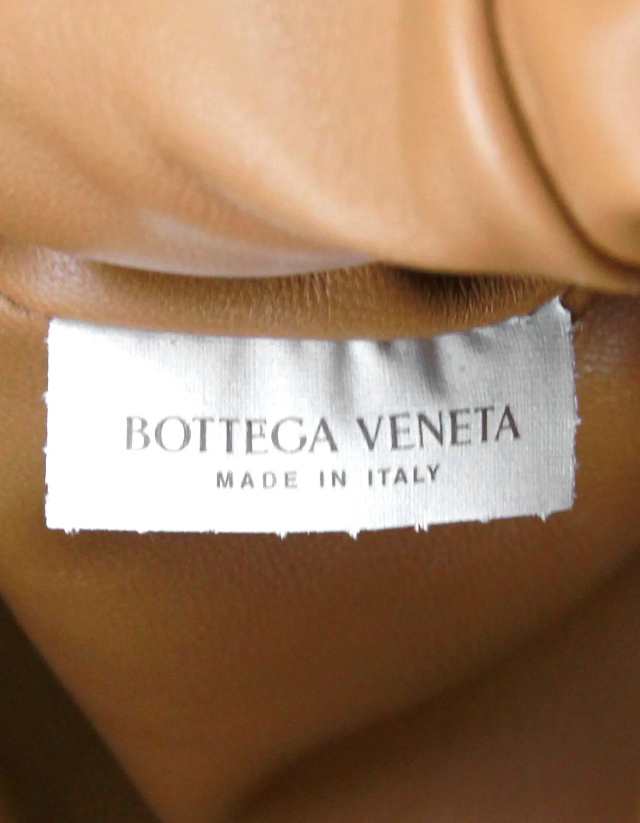 Bottega Veneta Caramel Intrecciato Leather The Pouch Clutch Bag