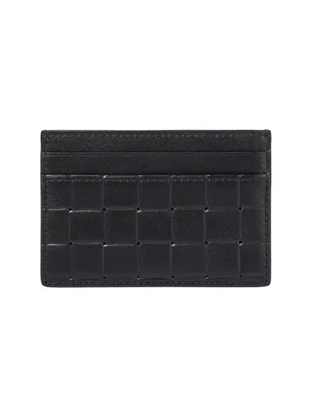 Bottega Veneta Grid Grid Embossed Smooth Leather Card Holder Card Wallet