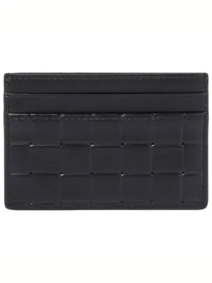 Bottega Veneta Grid Grid Embossed Smooth Leather Card Holder Card Wallet