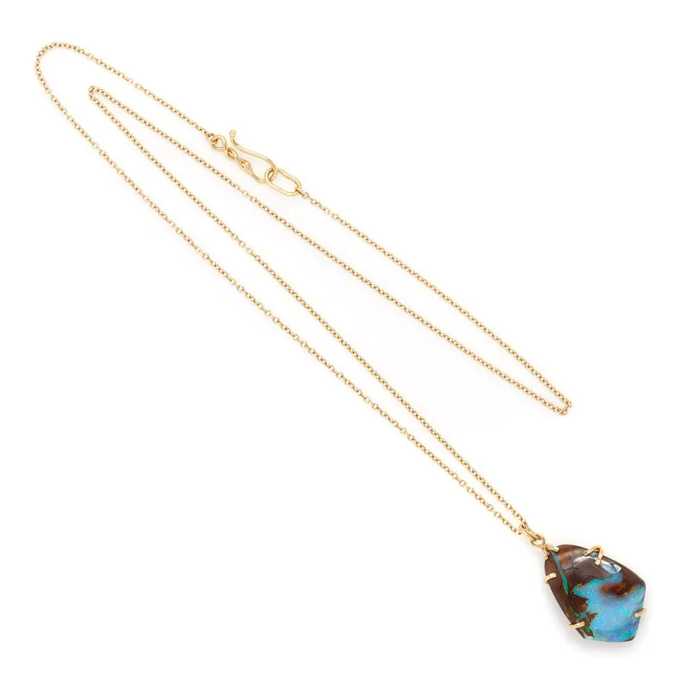Boulder opal pendant