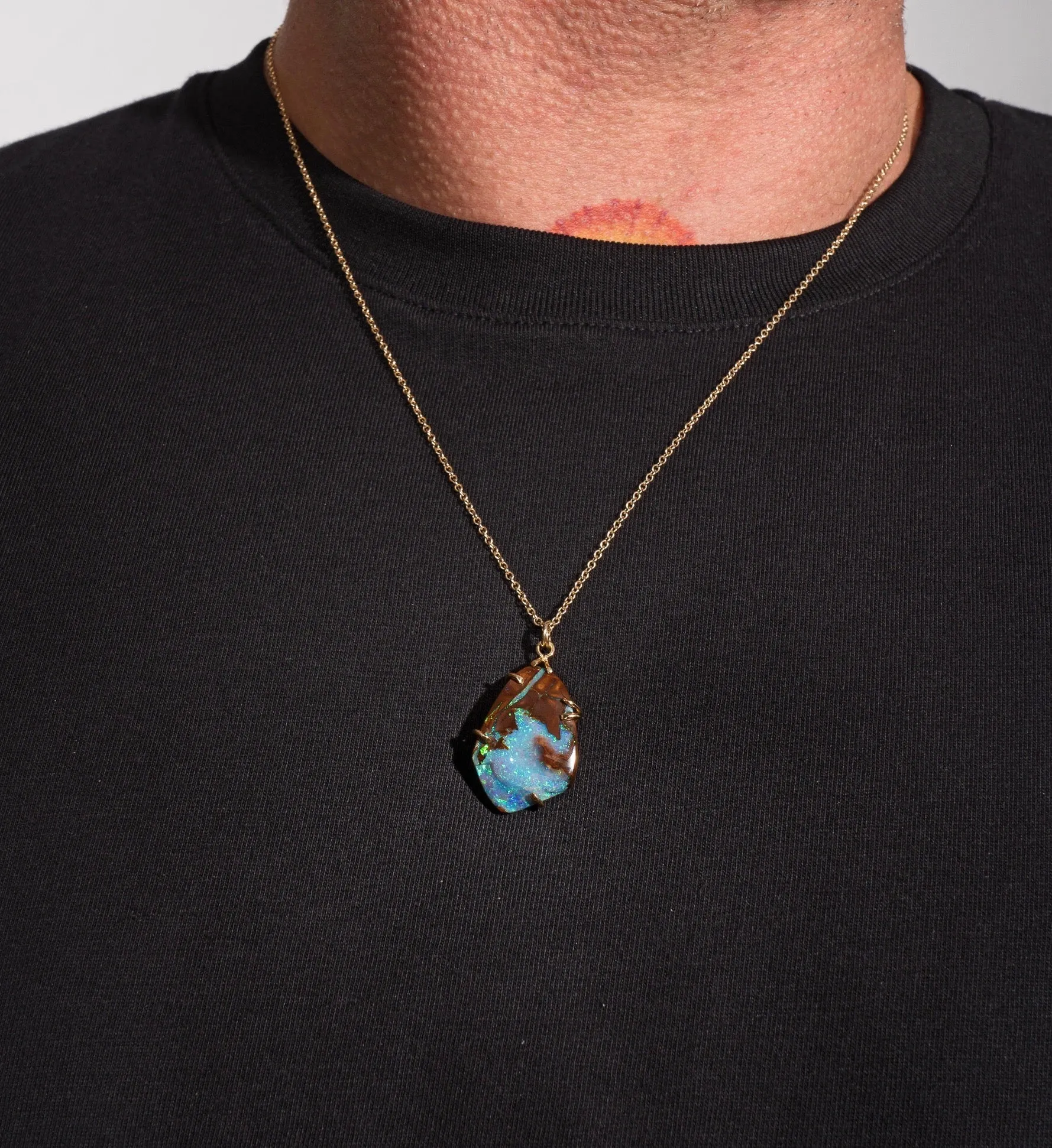 Boulder opal pendant