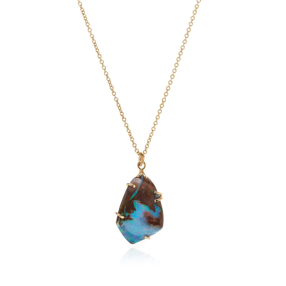 Boulder opal pendant