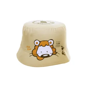 Boys Lion Bucket Hat - Cream 48-50 cm