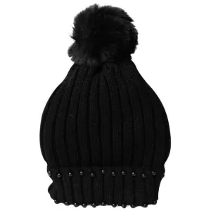 Briana pearl pom pom beanie  (3 Colors)