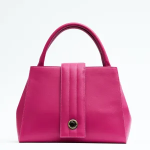 briffani lean interchangeable quilted closure tote - fuchsia