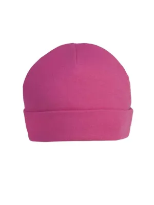 Bright Cerise Pink Beanie Baby Hat  - Everyday Collection - 3-12 months