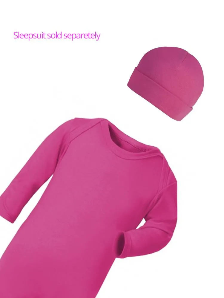 Bright Cerise Pink Beanie Baby Hat  - Everyday Collection - 3-12 months