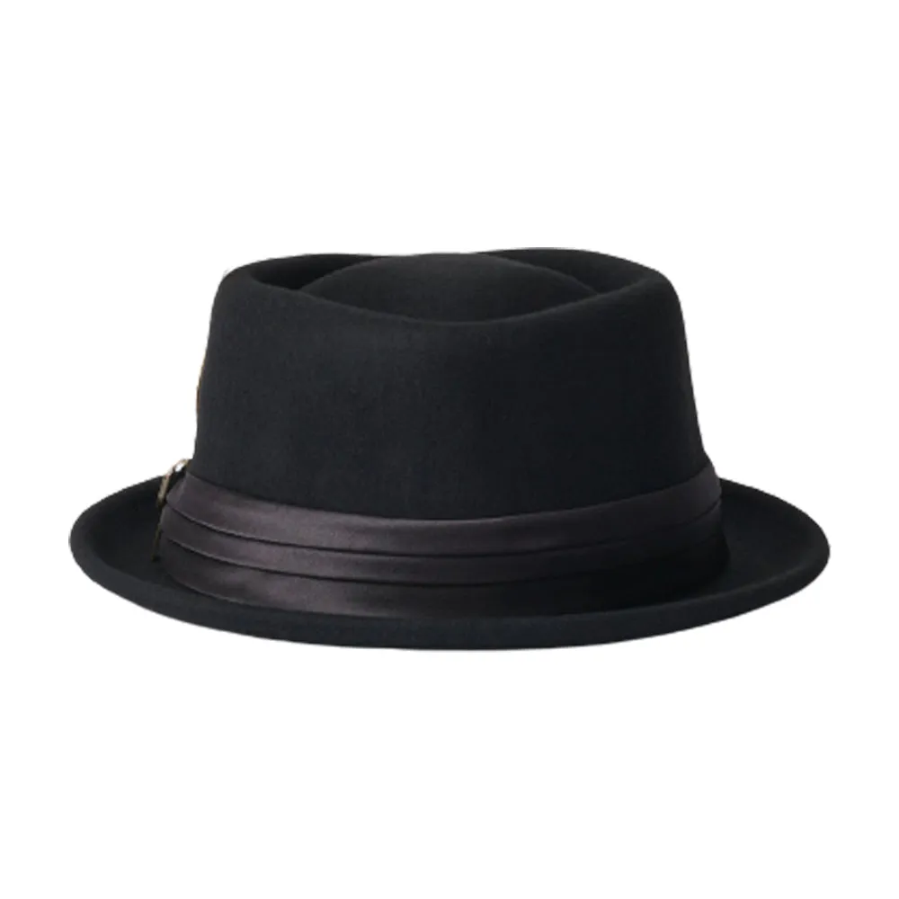 Brixton - Stout Pork Pie - Fedora - Black/Black