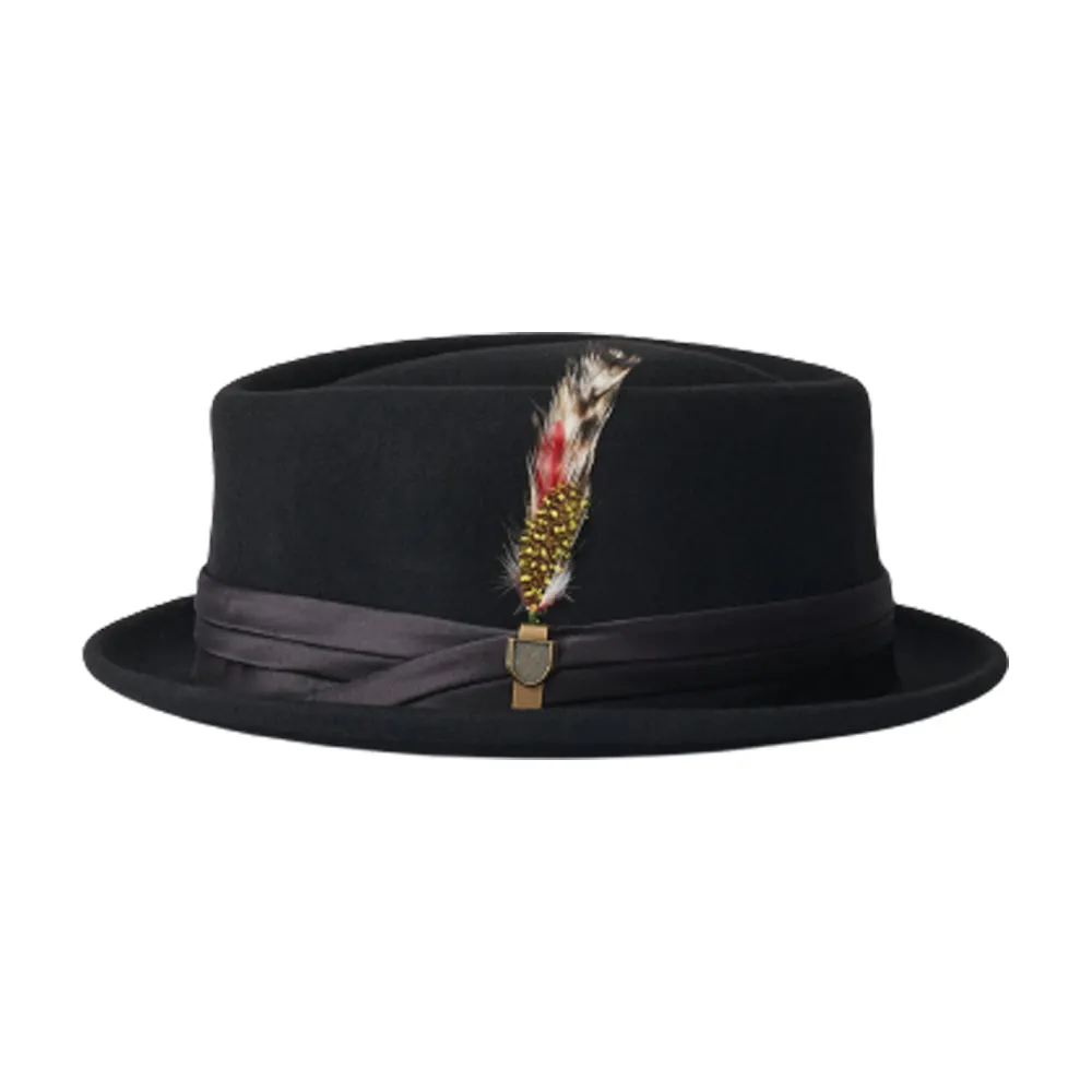 Brixton - Stout Pork Pie - Fedora - Black/Black