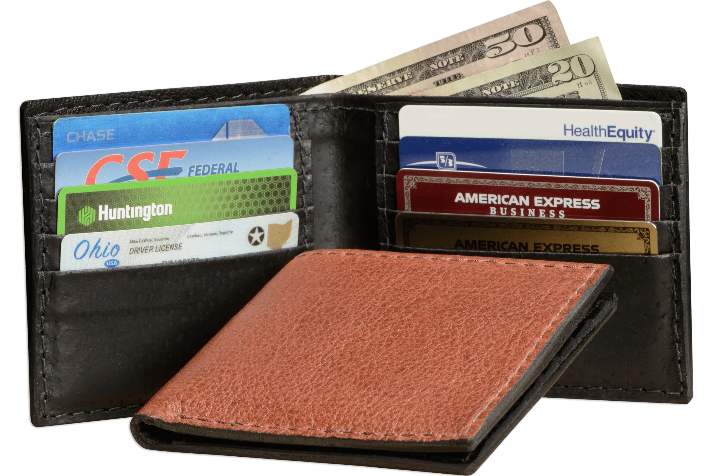 Brown American Bison Bifold Wallet