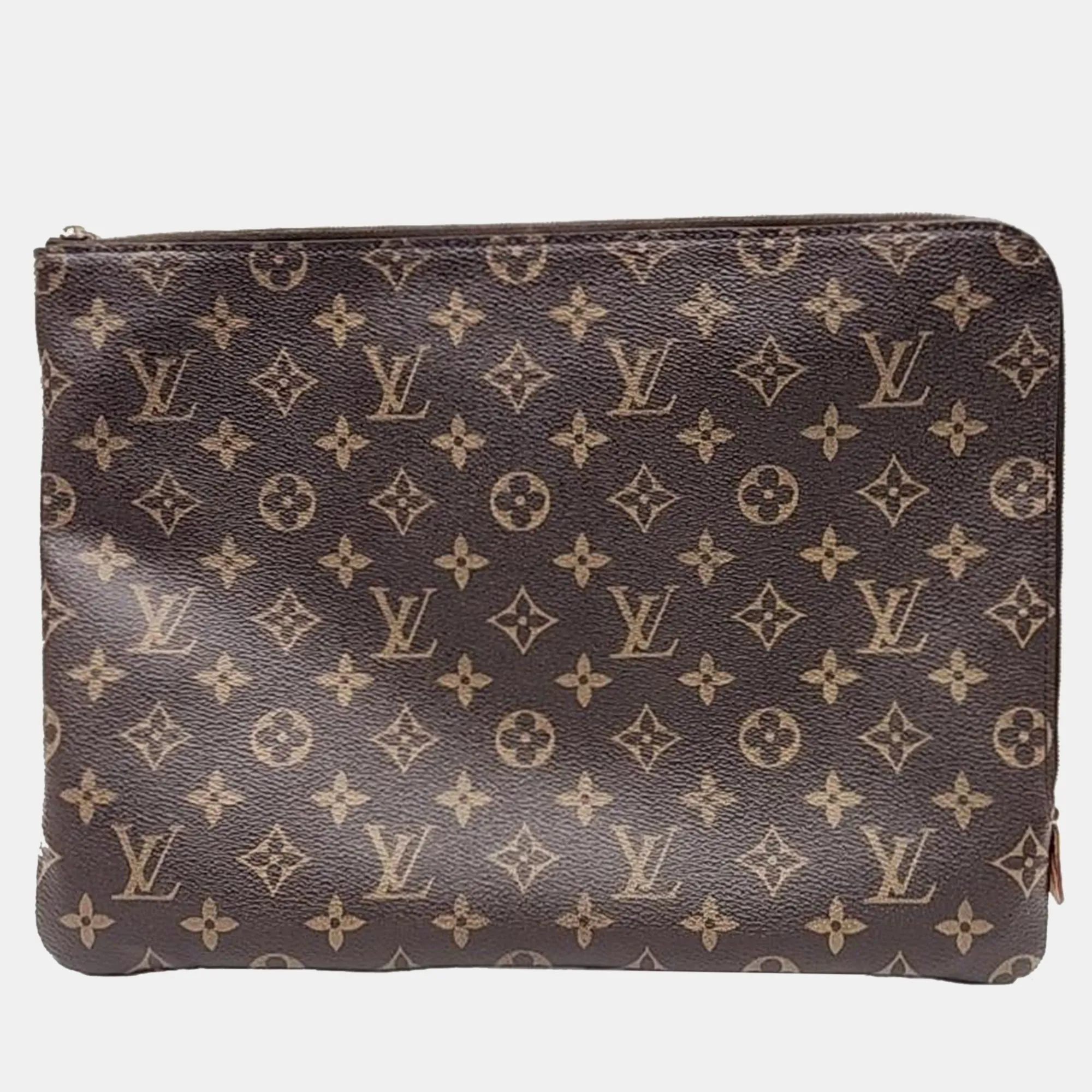 Brown Monogram Canvas Etui Voyage MM Clutch