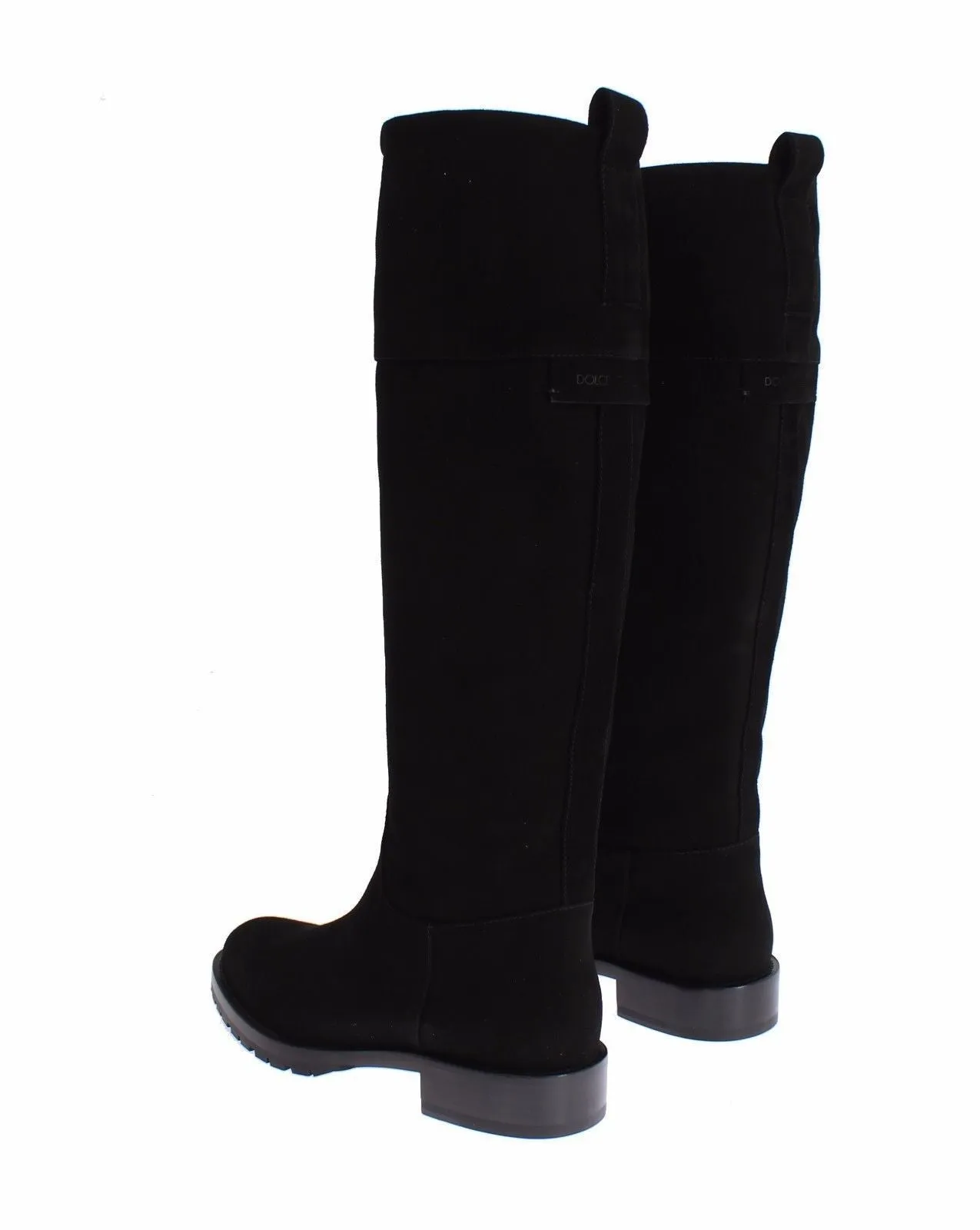 Brown Suede Goatskin Flat Boots