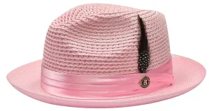 Bruno Capelo JU-902 The Julian Straw Hat Lt Pink