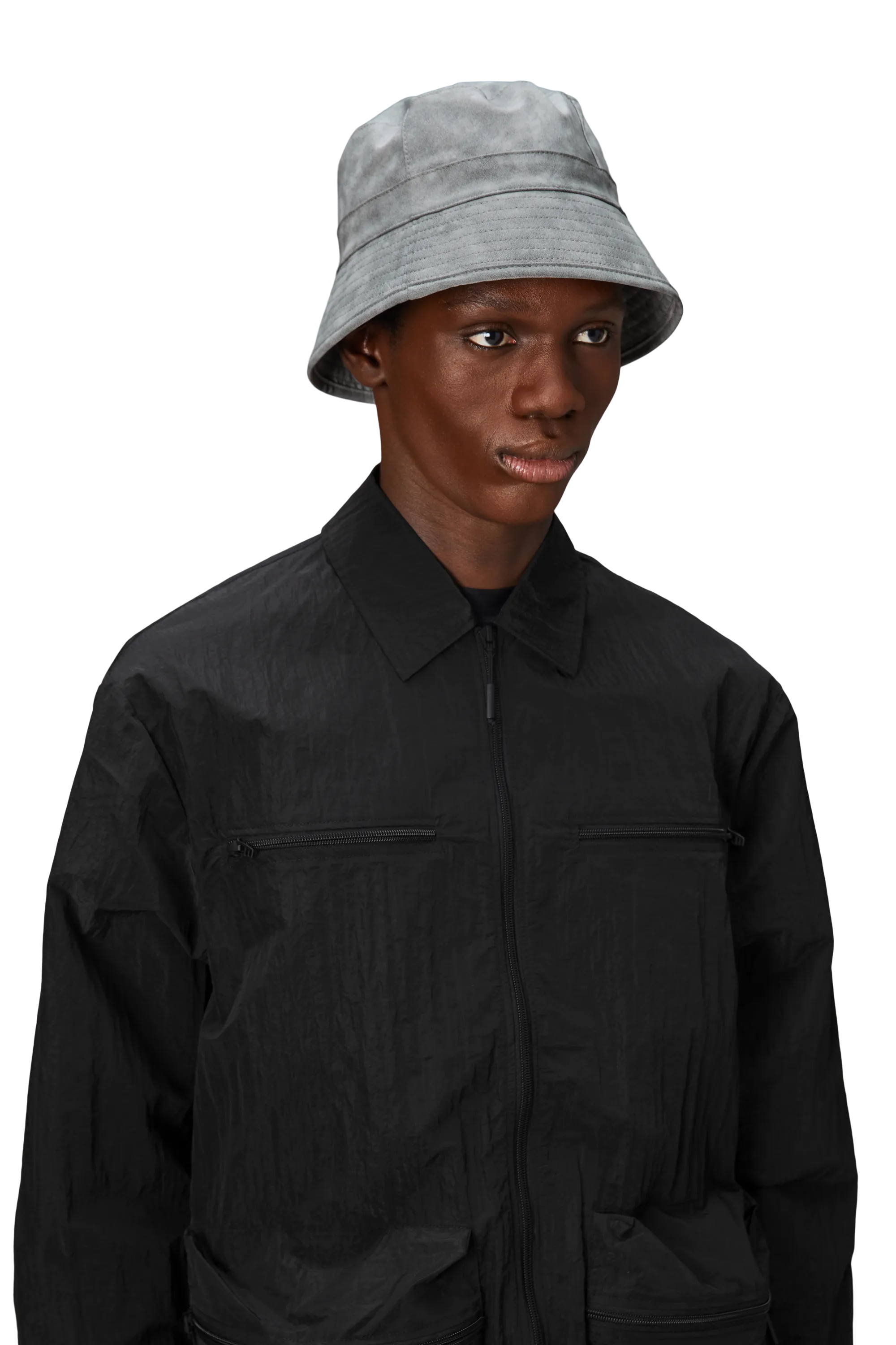 Bucket Hat W2 S/M-Distressed grey