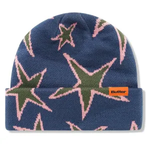 Butter Goods - Stars Cuff Beanie Prussian