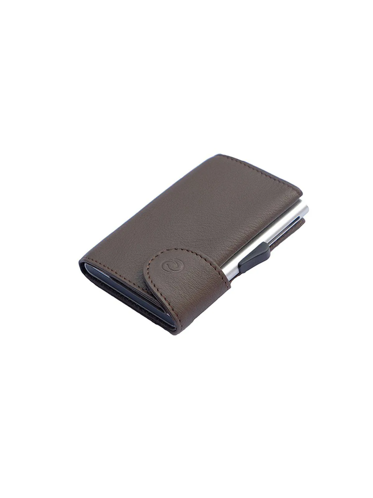 C-Secure Italian Leather RFID Wallet Castagno