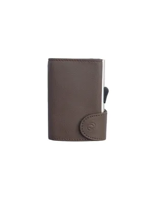 C-Secure Italian Leather RFID Wallet Castagno