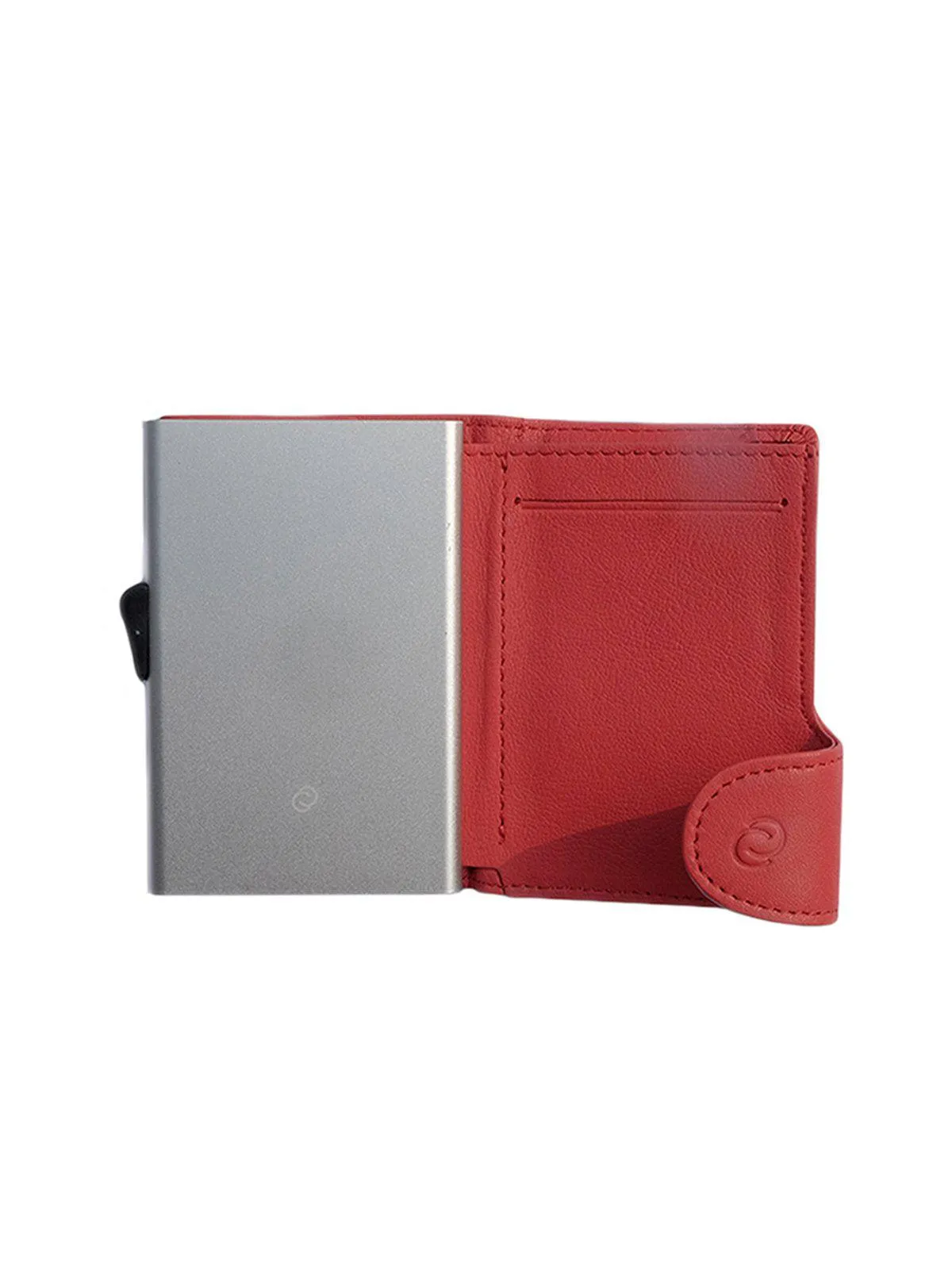 C-Secure Italian Leather RFID Wallet Rubino