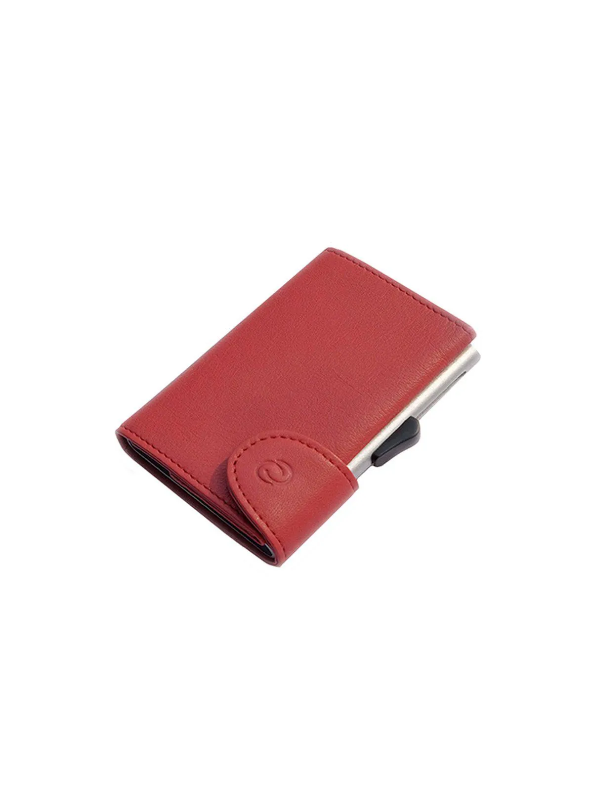 C-Secure Italian Leather RFID Wallet Rubino