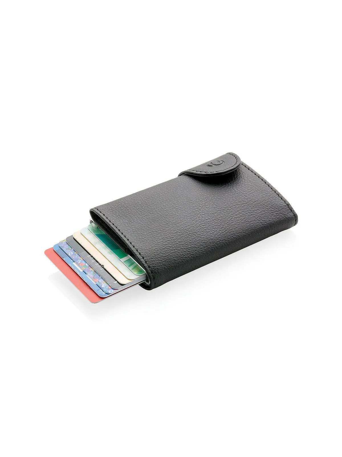 C-Secure Italian Leather RFID Wallet With Coin Pouch Nero