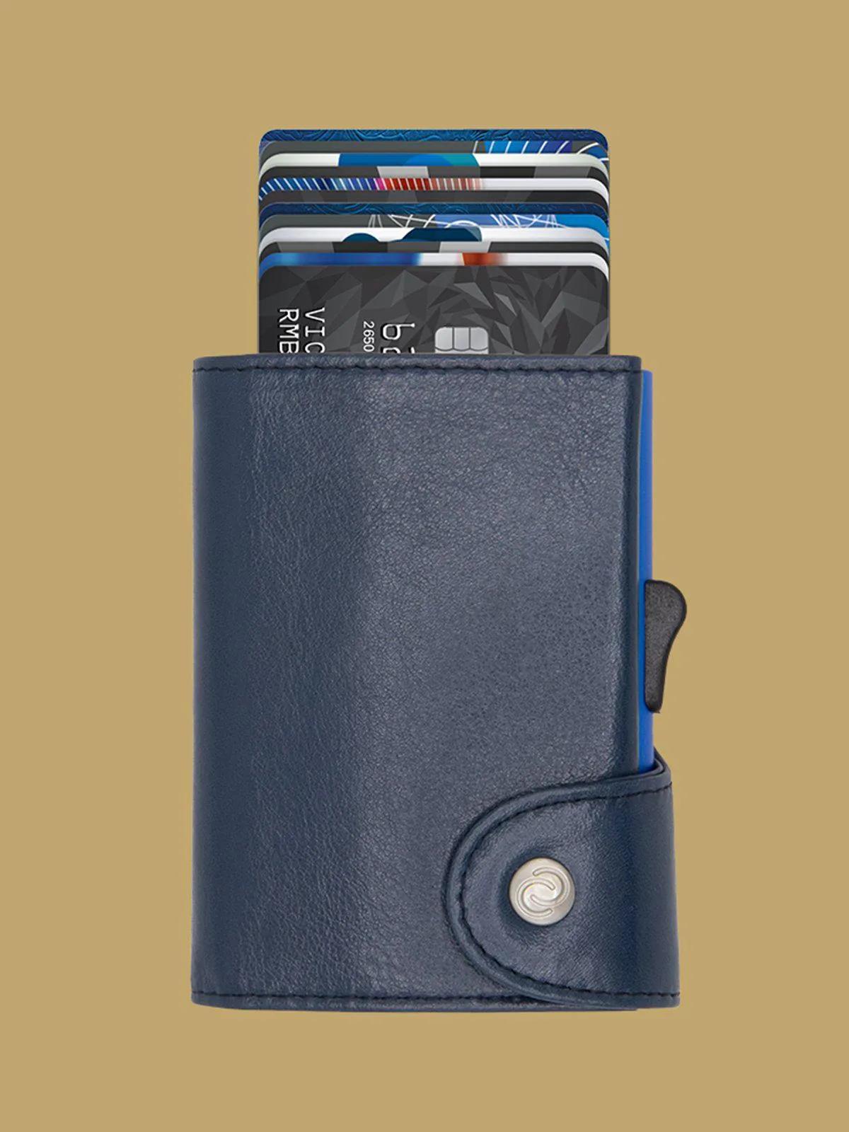 C-Secure XL Italian Leather Wallet RFID Nero Black