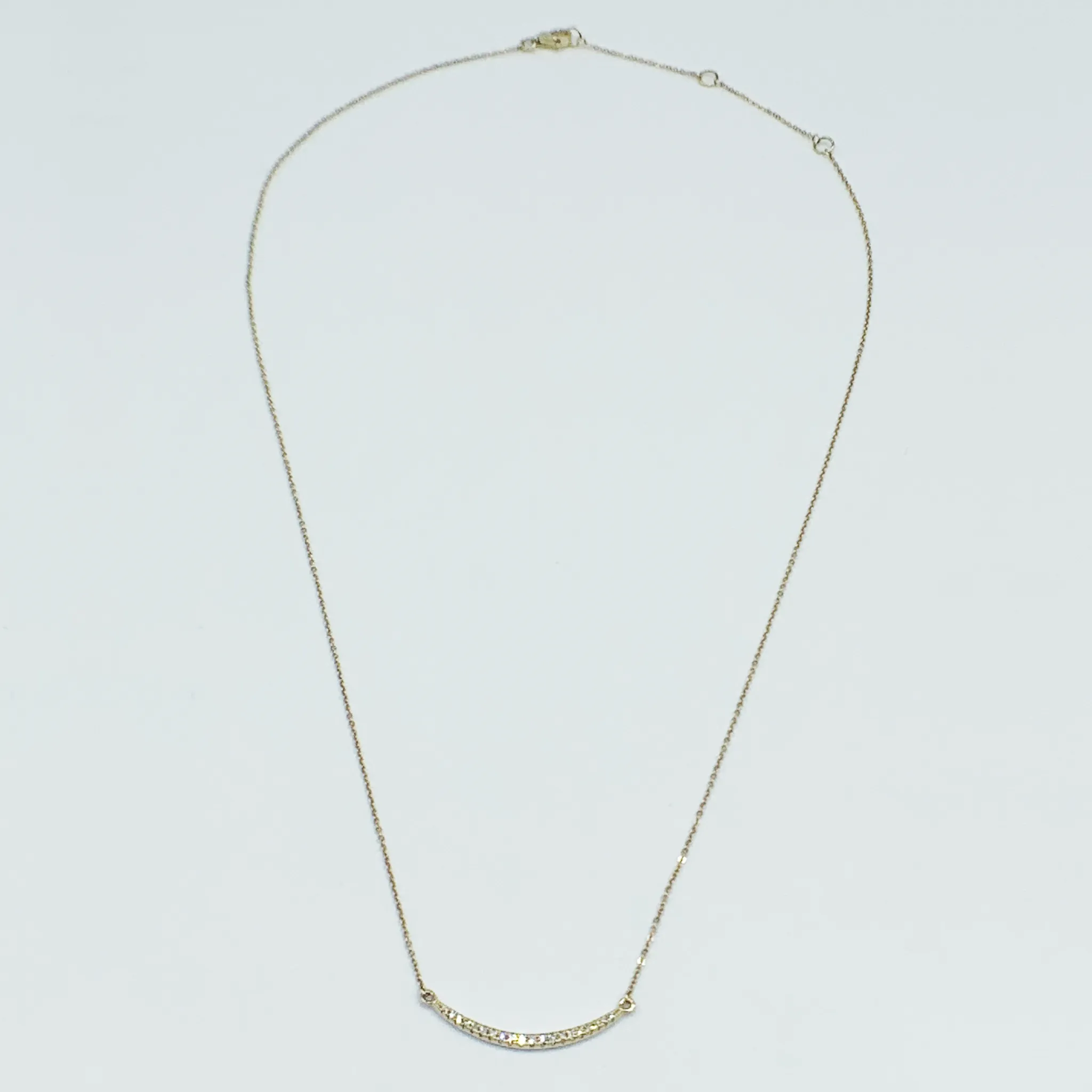 CA 18k “Big Friend Happy” 18 Karat White Gold and Diamond Necklace