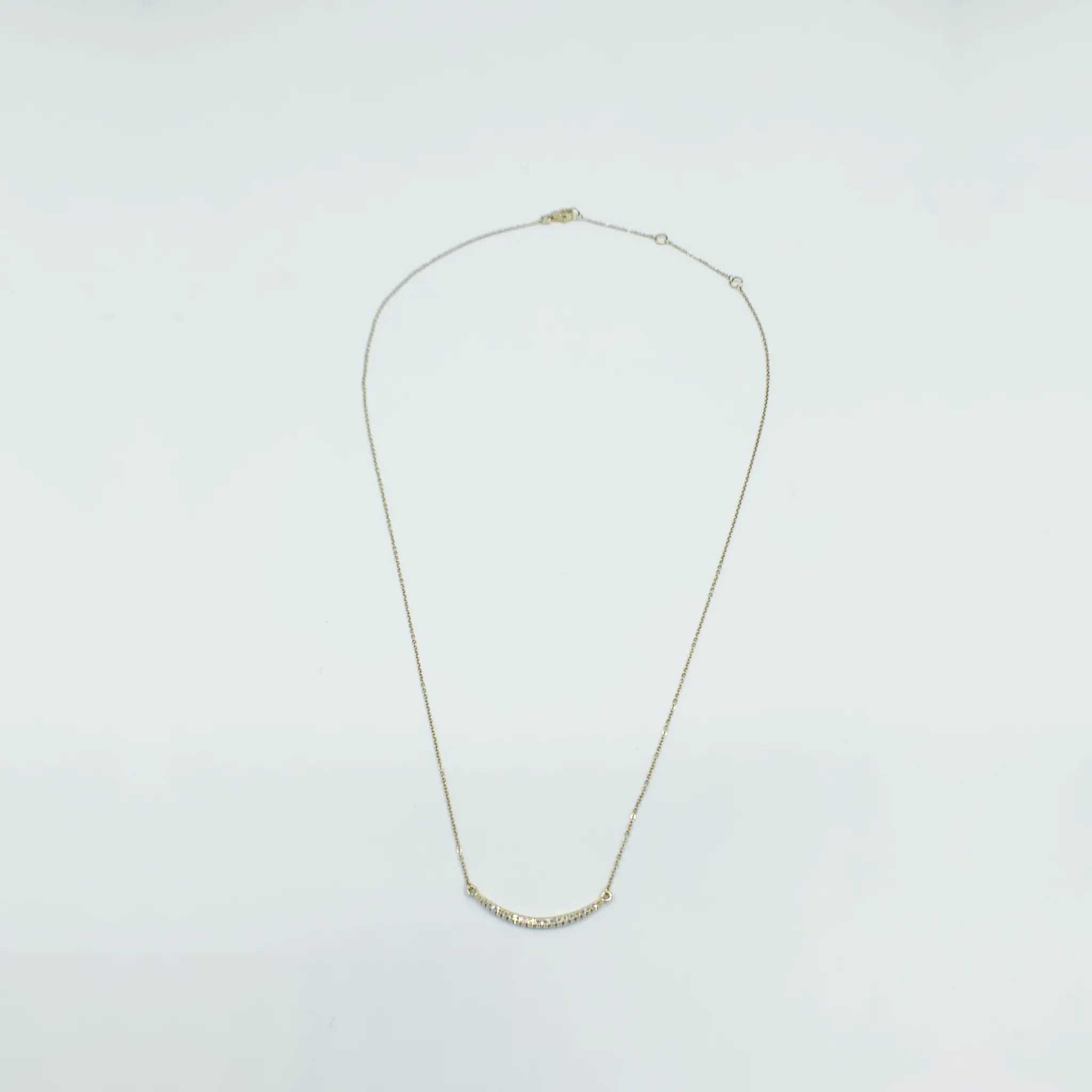 CA 18k “Big Friend Happy” 18 Karat White Gold and Diamond Necklace