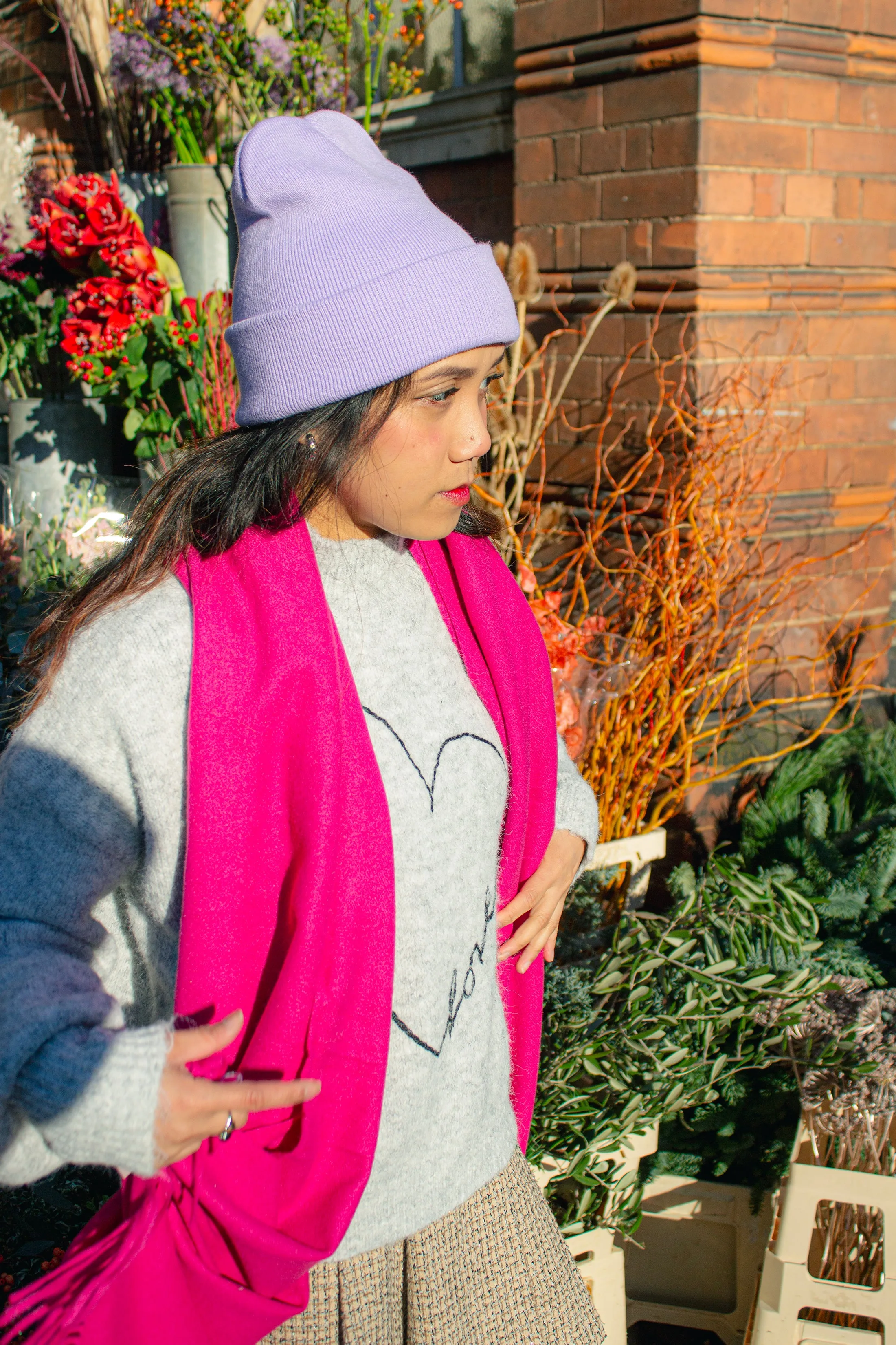 Cashmere Blend Colour Block Scarf