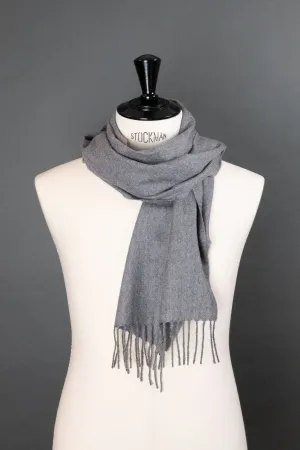 Cashmere Scarf Wide - Light Gray