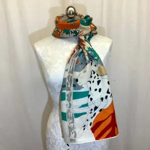 Cashmere/Silk Animal Scarf