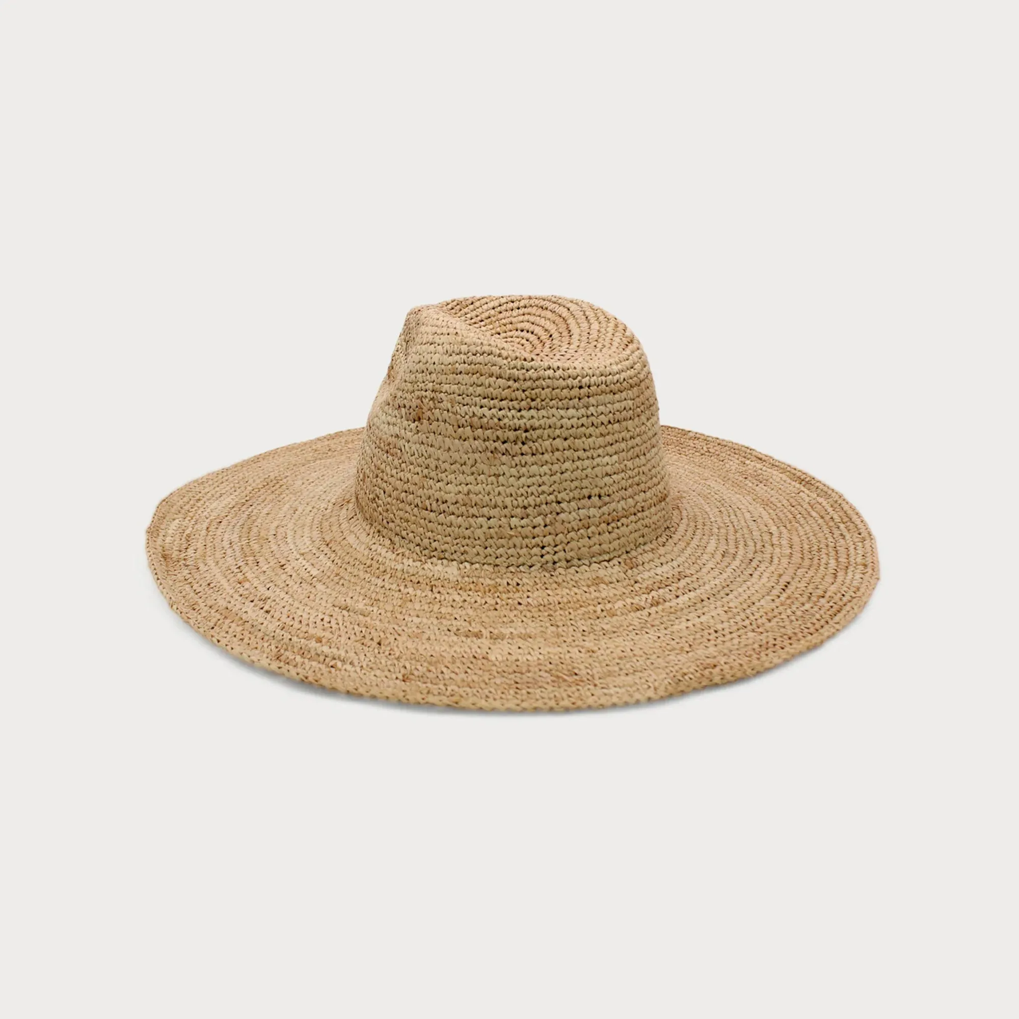 Cassis Wide Brim Straw Fedora