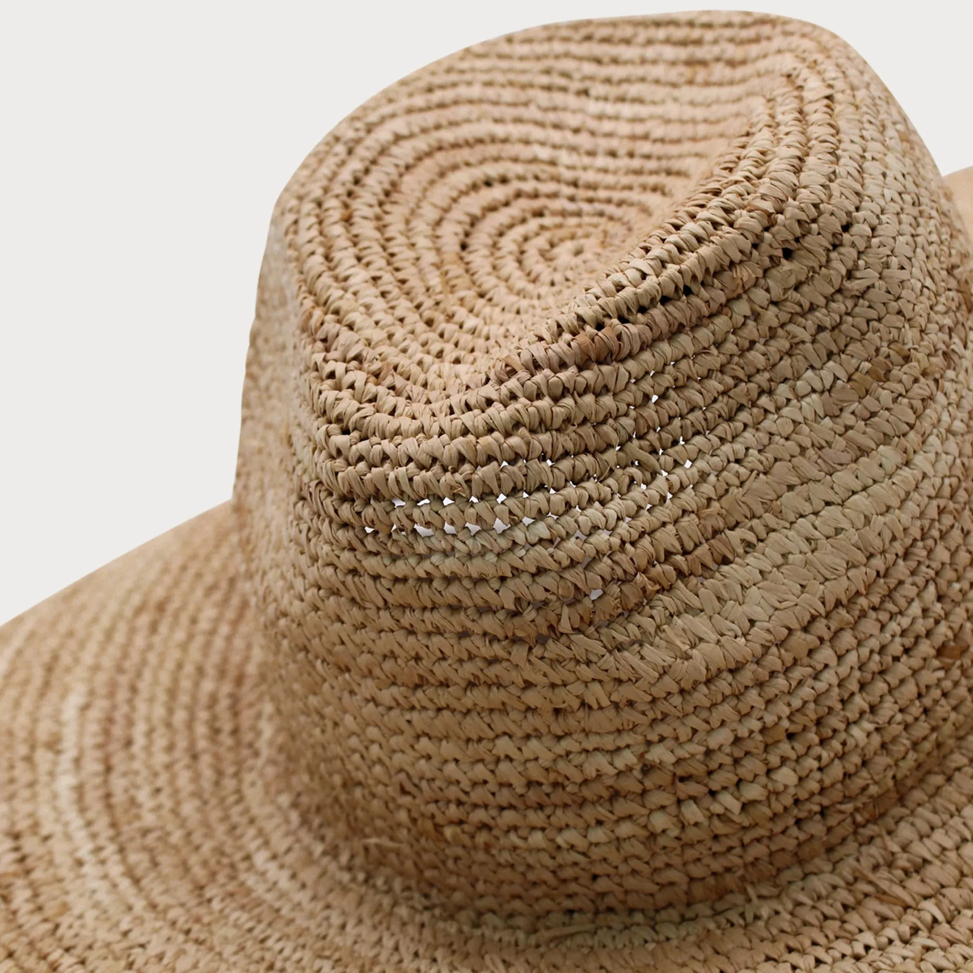 Cassis Wide Brim Straw Fedora