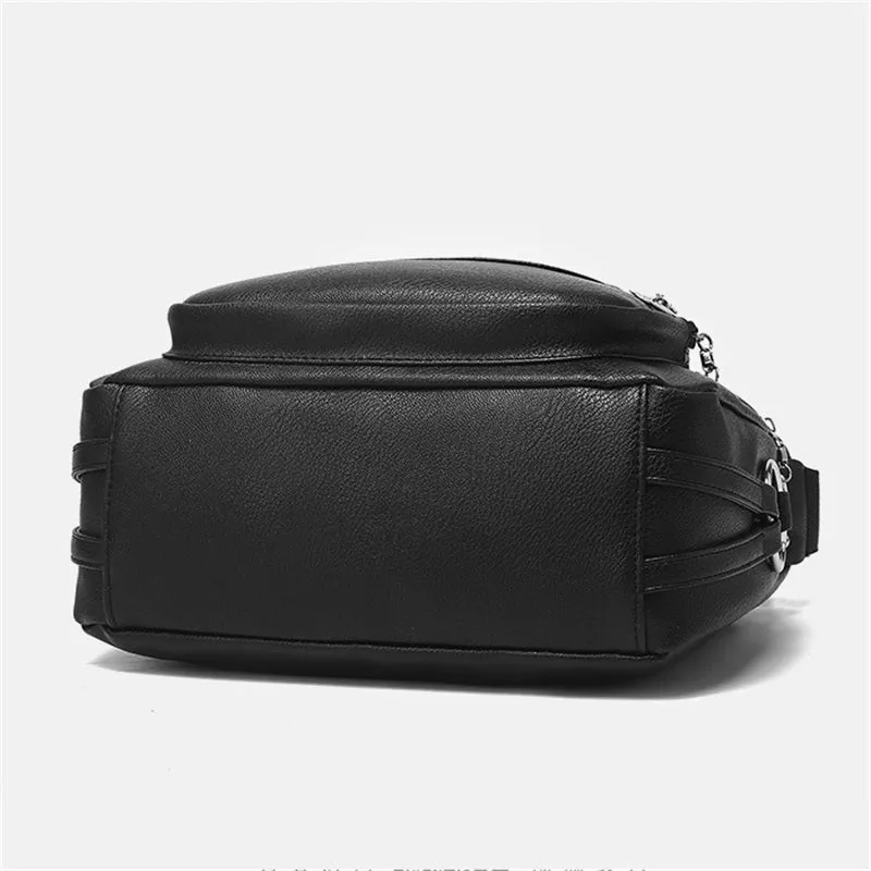 Casual Plain Handle Bag  Roomy Multiple Pockets Bag Ladies Crossbody Purse