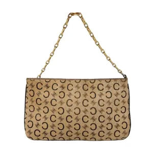 Celine Calf Hair Logo Mini Shoulder Bag